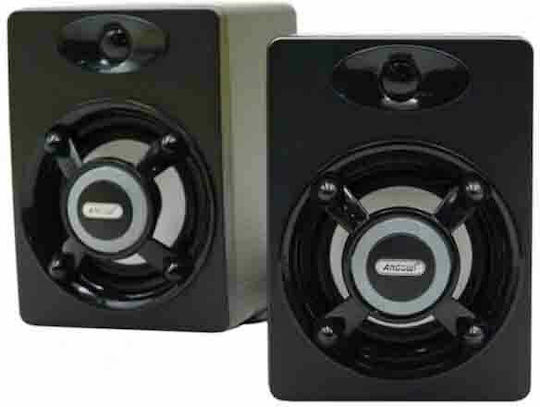 Andowl Q-YX31 Ηχεία Υπολογιστή 2.0 με Ισχύ 6W Μαύρα