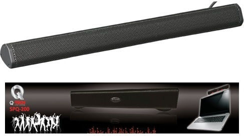 Q-Tech SPQ-200 Ηχείο Υπολογιστή με Ισχύ 5W σε Μαύρο Χρώμα