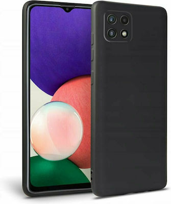 Senso Soft Touch Umschlag Rückseite Silikon Schwarz (Galaxy A22 5G) SESTSAMA22B