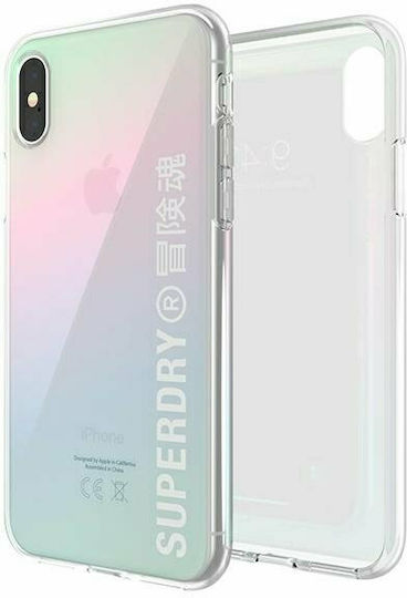 Superdry Snap Umschlag Rückseite Silikon Game Dient (iPhone X / Xs)