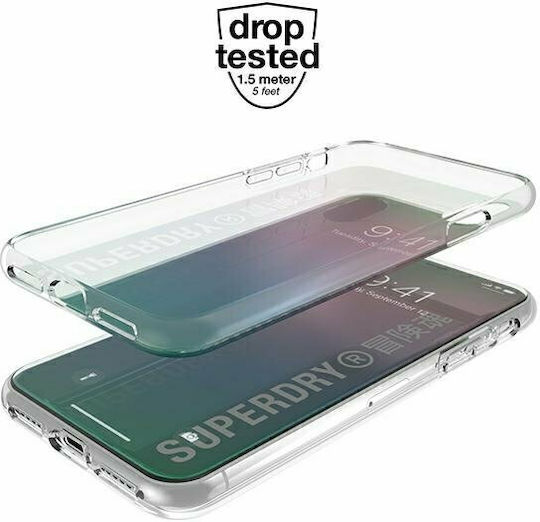 Superdry Snap Umschlag Rückseite Silikon Game Dient (iPhone X / Xs)