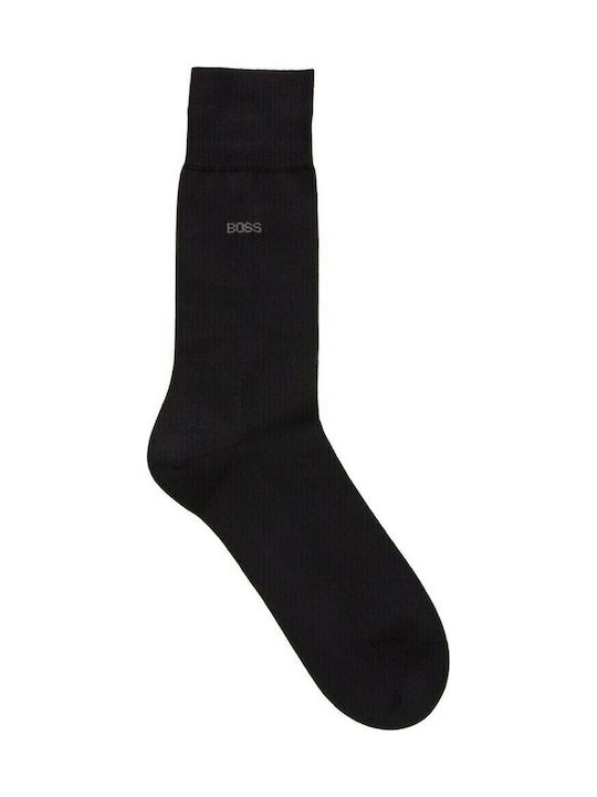 Boss George Men's Solid Color Socks Black