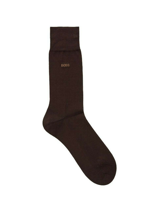 Hugo Boss Herren Einfarbige Socken Braun 1Pack