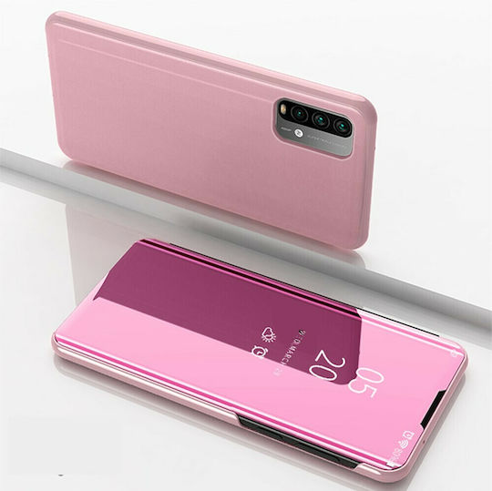 Hurtel Clear View Book Plastic Rose Gold (Poco M3 / Redmi 9T)