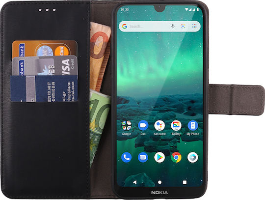 Volte-Tel Allure Magnet Wallet Piele artificială Negru (Nokia 1.3)