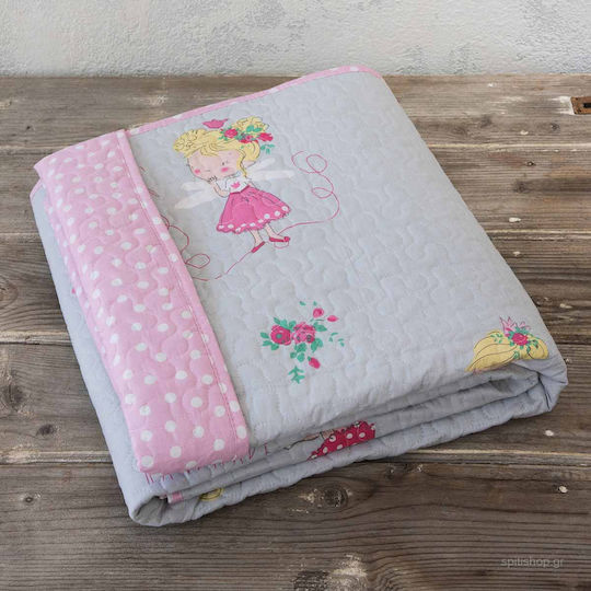 Nima Παιδικό Κουβερλί Μονό Fairy Tailor Γκρι 160x240εκ.