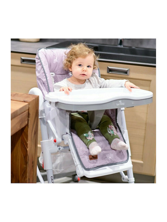 Lorelli Gusto Foldable Baby Highchair with Adjustable Height Gray