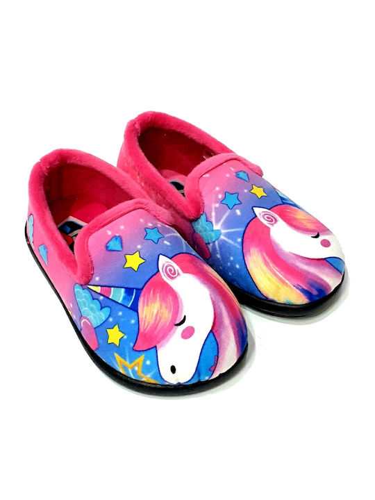 Sabino Kids Slipper Closed-Toe Fuchsia