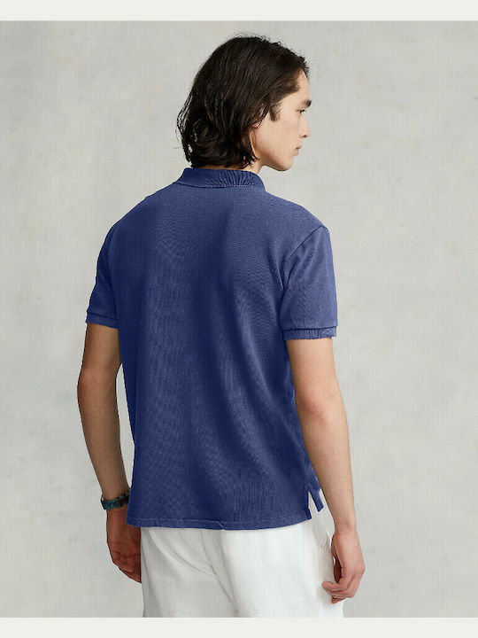 Ralph Lauren Ανδρική Μπλούζα Polo Κοντομάνικη Μπλε