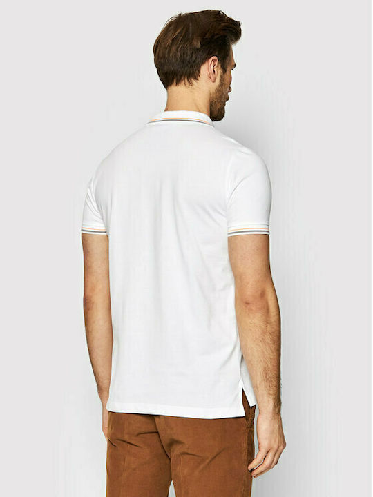 Geox Ανδρικό T-shirt Polo Λευκό