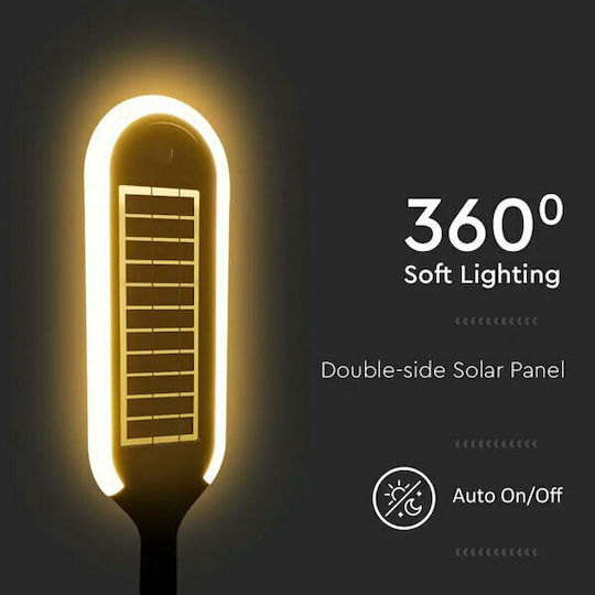 V-TAC VT-945 Street Solar Light 5W 400lm Warm White 3000K with Motion Sensor and Photocell IP65