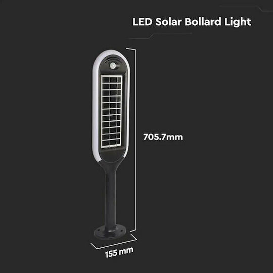 V-TAC VT-945 Street Solar Light 5W 400lm Warm White 3000K with Motion Sensor and Photocell IP65