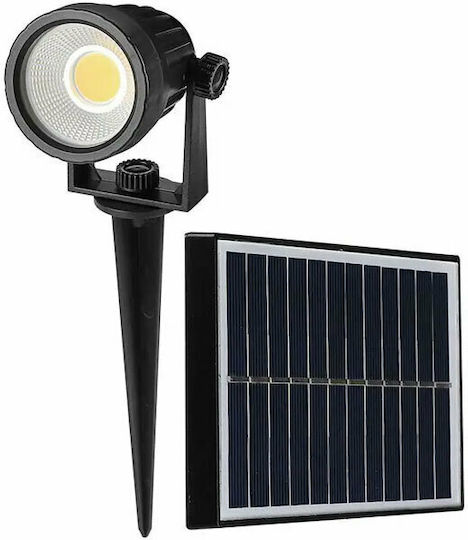 V-TAC VT-952 Spiked Lampă Solară 2W 40lm Alb Rece 6400K cu Fotocelulă IP65 14cmx15cmx28cmcm