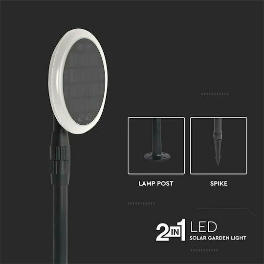 V-TAC VT-943 Σετ 2 Καρφωτά Ηλιακά Φωτιστικά 3W 260lm Θερμό Λευκό 3000K με Φωτοκύτταρο IP65