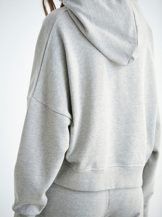 SugarFree Women's Hooded Sweatshirt Light Grey Melange