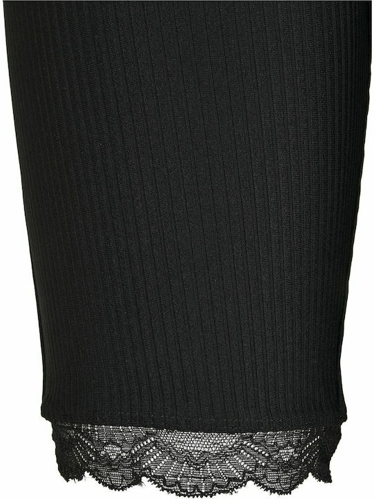 Frauen Fahrrad Leggings Hochgeschnitten Schwarz