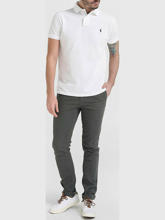 Polo Bluza Tricou Cu Mânecă Scurtă Albă