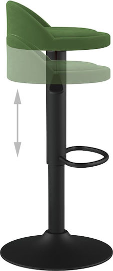 Scaune Bar cu Înălțime Reglabilă Verde închis 2buc 36x38x72-94buc