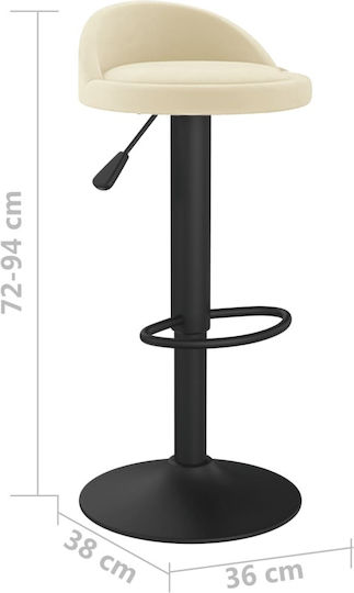 Табуретка Бар с регулируема височина Крем 36x38x72-94см