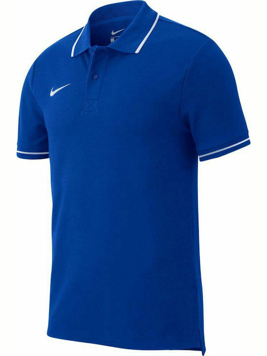 Nike Club 19 Ανδρική Μπλούζα Polo Κοντομάνικη Μπλε