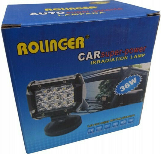 Rolinger Waterproof LED Headlight Universal 10 - 30V 36W 1pcs VOL-S3018F3