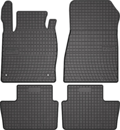 Frogum Set of Front and Rear Mats 4pcs for Nissan Juke 2019 Black
