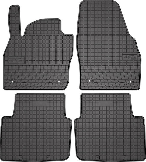 Frogum Set of Front and Rear Mats 4pcs for Skoda Kamiq 2019 Black