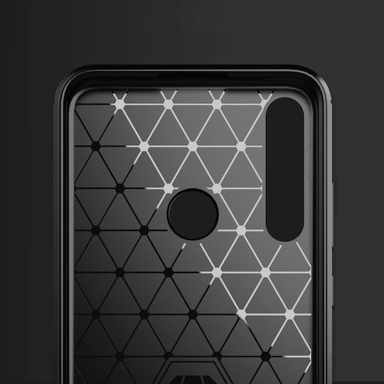 Powertech Back Cover Silicon Negru (Huawei Y6p)