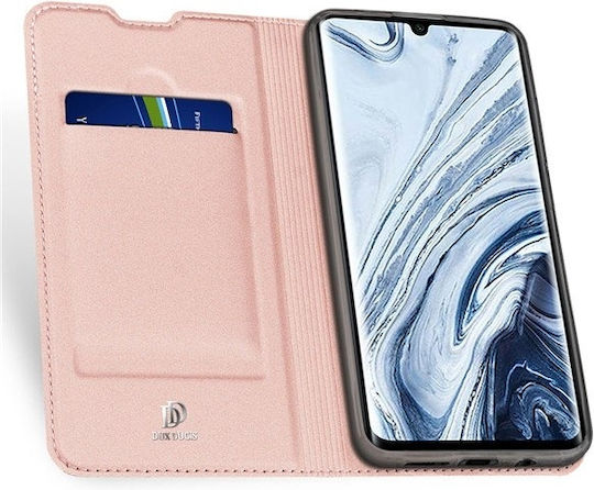 Dux Ducis Skin Pro Книга Изкуствена кожа Розово злато (Xiaomi Mi Note 10 / Mi Note 10 Pro)