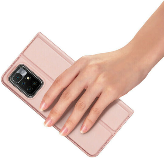 Dux Ducis Skin Pro Книга Изкуствена кожа Розов (Redmi 10 / 10 2022)