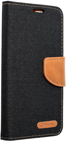 Forcell Buchen Sie Stoff Schwarz (Galaxy A71)