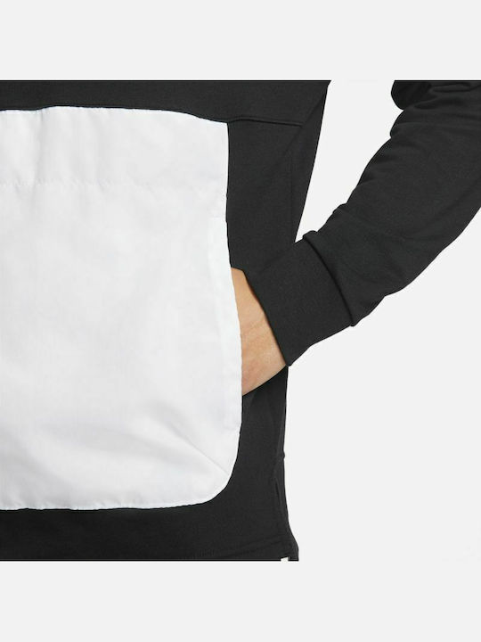 Sport Clash Dri-Fit Суитшърт с Качулка Черен