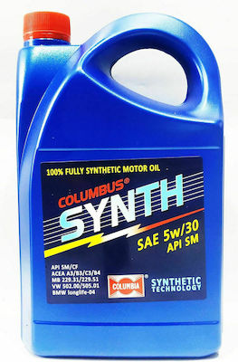 Columbia Columbus Synth Car Lubricant 5W-30 B4 4lt