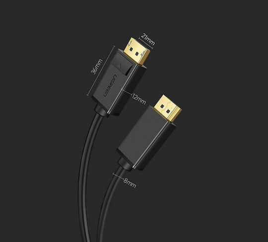 Ugreen Cable DisplayPort male - DisplayPort male 2m Black (10211)