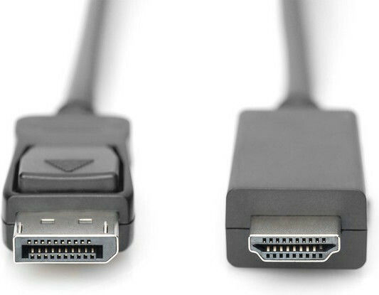 Digitus Cable DisplayPort male - HDMI male 2m Black (AK-340303-020-S)