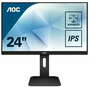 AOC 24P1 IPS Monitor 23.8" FHD 1920x1080 mit Reaktionszeit 5ms GTG Weiß