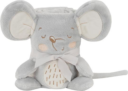 Kikka Boo Κουβέρτα Αγκαλιάς & Λίκνου Joyful Mice με Ζωάκι 75x100εκ.