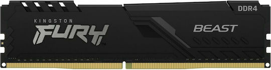 Kingston Fury Beast DDR4 64GB RAM με 4x16GB Modules και Ταχύτητα 3200 για Desktop