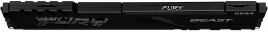Kingston Fury Beast DDR4 64GB RAM με 4x16GB Modules και Ταχύτητα 3200 για Desktop