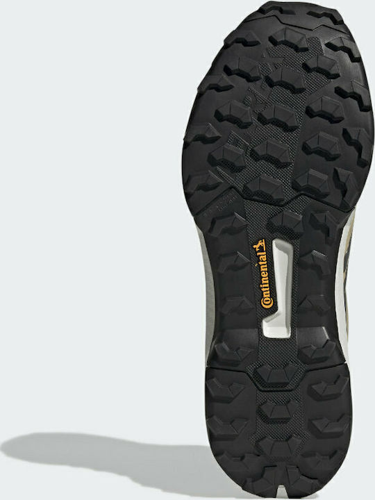 adidas Terrex AX4 Pantofi De Drumeție Pentru Bărbați Impermeabili Cu Membrana Gore-Tex Bej Ton / Gri Cinci / Galben Acid