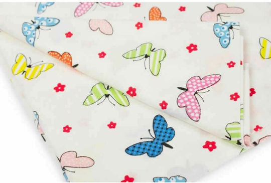 Dimcol Butterfly Kids Cotton Pillowcase 50x70cm 49 Multi