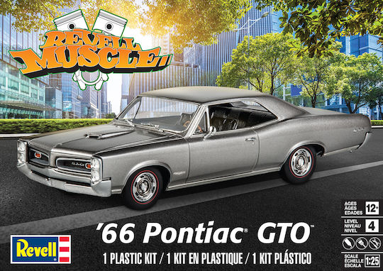 Revell Pontiac GTO 1966 Modeling Figure Car Red 114 Pieces in Scale 1:25