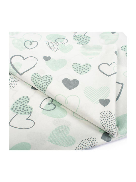Dimcol Hearts Față de pernă pentru copii din bumbac 100% 50x70buc 10 Green 1925813107801081