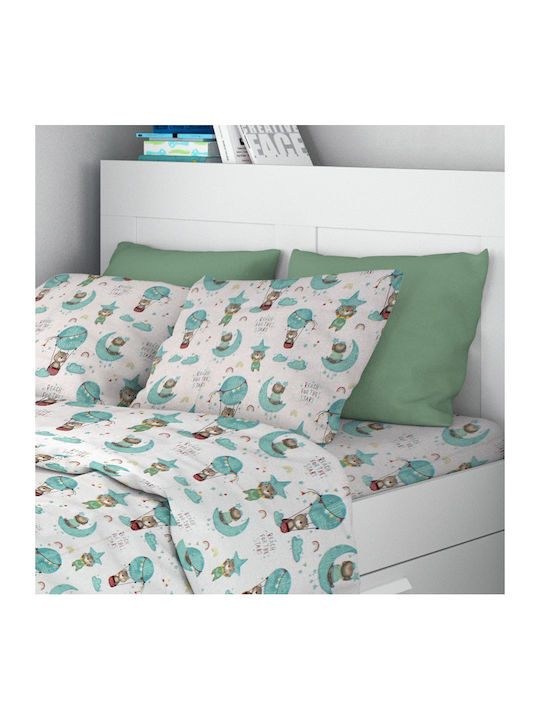 Dimcol Reach the Stars Kids Cotton Pillowcase 50x70cm 192 Green