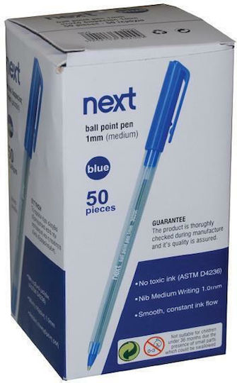 Next Durabil 30200-09EL-2 Pix Ballpoint nullmm Albastru cu cerneală Negru