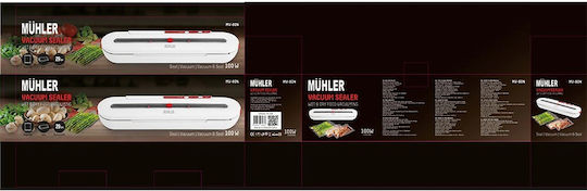 Muhler Vacuum Sealer External with Maximum Sealing Length 290mm