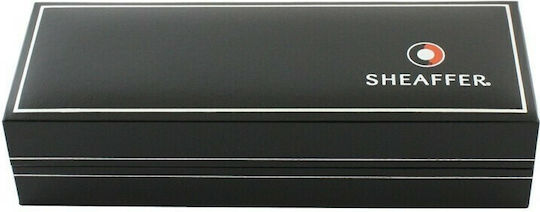 Sheaffer Sagaris Gloss Black Barrel Bright Chrome Cap Ballpoint Pen