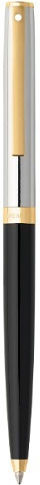 Sheaffer Sagaris Gloss Black Barrel Bright Chrome Cap Ballpoint Pen