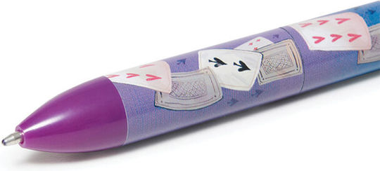 Legami Milano Click Clack Pen Ballpoint 1mm Multicolour with Multicolour Ink Alice