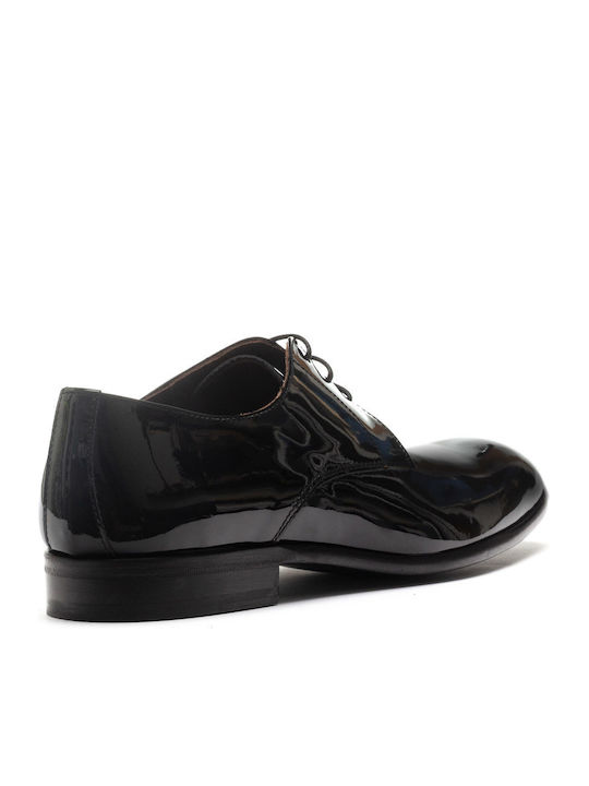 4869 Herrenschuhe aus Lackleder Schwarz